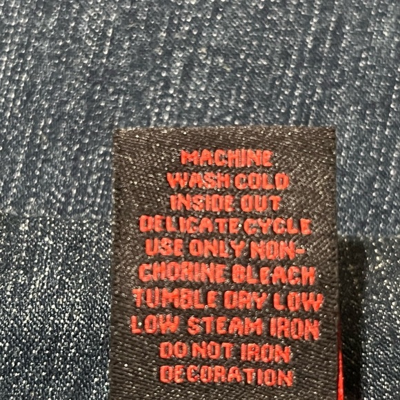 ASHRO Embroidered Denim Long Coat, WESTERN COWGIRL, SIZE XXL. - Picture 8 of 8